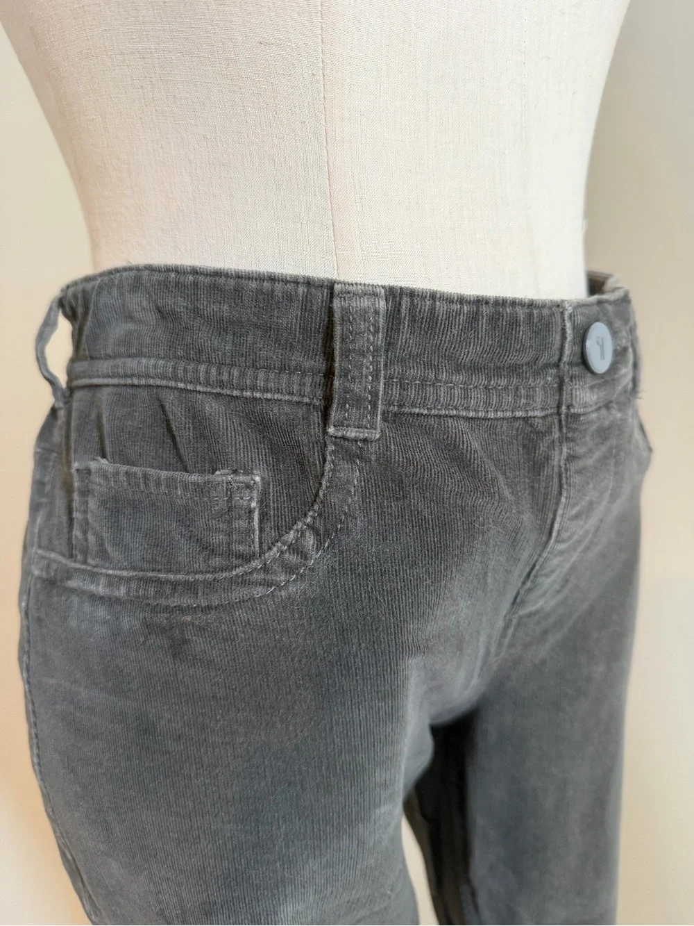 Pilcro & the Letterpress Dark Grey -SZ 29- High Rise Skinny Corduroy Jeans
